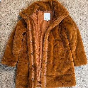 NVLT Women's Teddy Jacket - Rich Tan